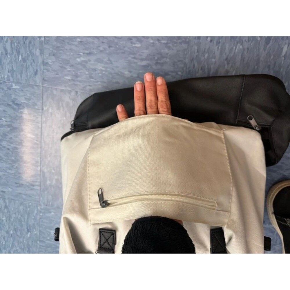 DSW minimalist white-black weekender duffel - Picture 14 of 16
